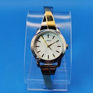 Vintage 2010 Timex Elegant Series 25mm Women's Quartz Two Tone Watch